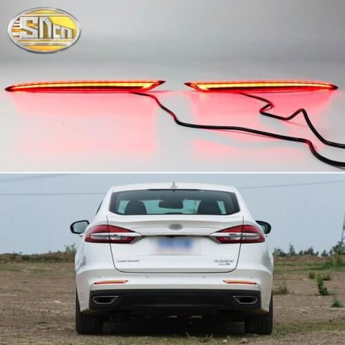 3-in-1 Functions LED Reflector Lamp Rear Fog Lamp Bumper Light Brake Light Dynamic Turn Signal For Ford Mondeo Fusion 2019 2020