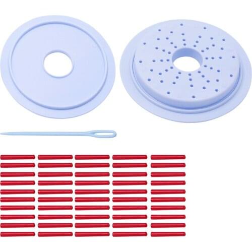 1Set Flower Loom Knitting Circle Needle Crafts Bloom Loom Set Round Knitting Looms with Hook Needle Flower Daisy Pattern Maker