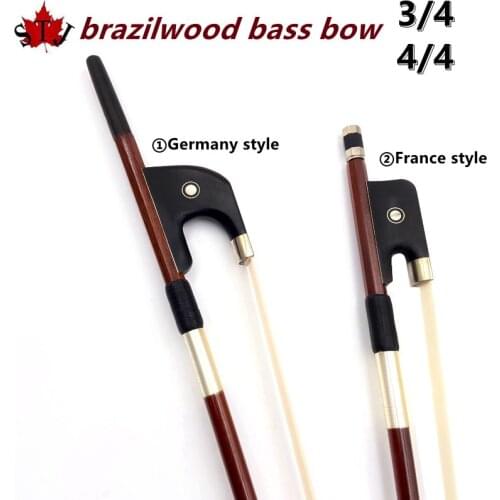 Upright bass bow , Best France style, brazilwood double bass bow
