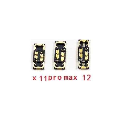 10pcs/lot, Original new for iPhone X 8G 11 Pro Max Xr Xs 12 Battery FPC Connector Contact Slot on Board
