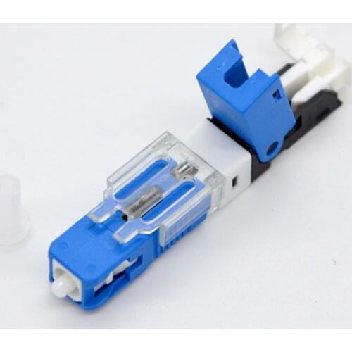 10pcs New SC UPC Field Mountable Optical Fiber Fast Connector ESC250D Single Mode Quick Connector Low Insertion Loss ≤ 0.3dB