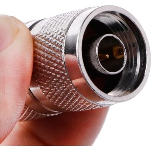 2 Pcs RF N Plug Male to N Plug Male N-JJ Coaxial Connector Antenna Cable Adapter