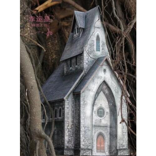 Medieval Buildings 1: 87 Forest Chapel 3D Paper Model DIY Handmade