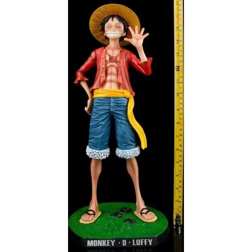 43cm Anime One Piece Gk Statue Luffy Smiley Pvc 1/4 Scale Collection Figure Toys doll gift