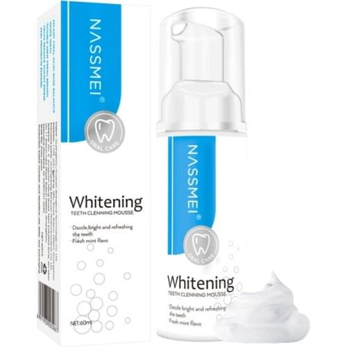 60ml Toothpaste Cleansing Foam Baking Soda Toothpaste Intensive Stain Removal Toothpaste Ultra-fine Mousse Foam