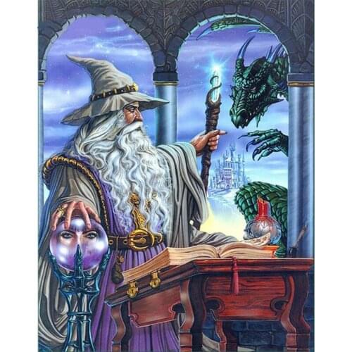 New product 5D DIY Diamond Painting Magician Mosaic Embroidery Cross stitch Embroidery Crafts Child room Decoration gift P969