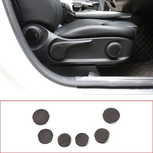 Car Interior Carbon Fiber Seat Adjustment Button Panel Cover Trim Accessories For Mercedes Benz B Class W247 2019-2020