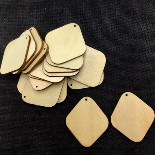Free shipping! 50mmx45mm Natural Unfinished Cutout Craft Beads