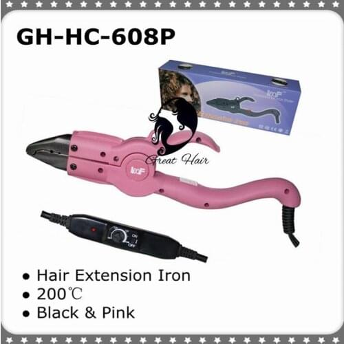FREE SHIPPING-HOT FUSION HEAT CONNECTOR FOR APPLICATION OF PRE-BONDED HAIR EXTENSIONS GH-HC608P