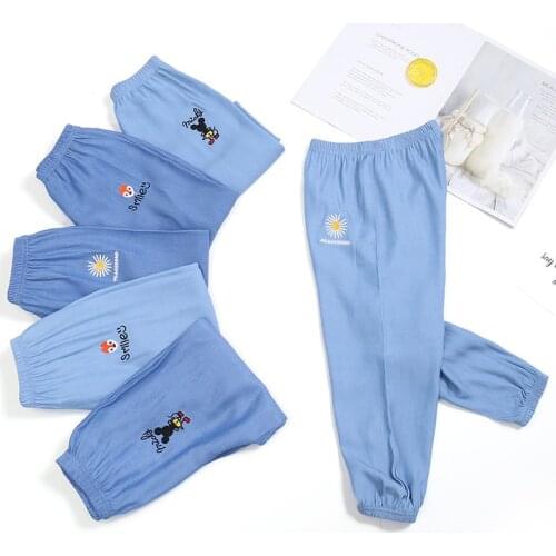Kids Casual Pants Children Cartoon pants Fashion Baby Girl Soft Denim Pants Kids Sports For Boys Girls Kids Fall Clothes