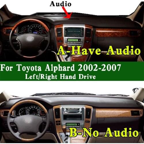 Fits Toyota Alphard 2010G 240S ATH10 MNH10 ANH10 2002 2003 2004 2005 2006 2007 Dashmat Dashboard Cover Pad Dash Mat Carpet Suede