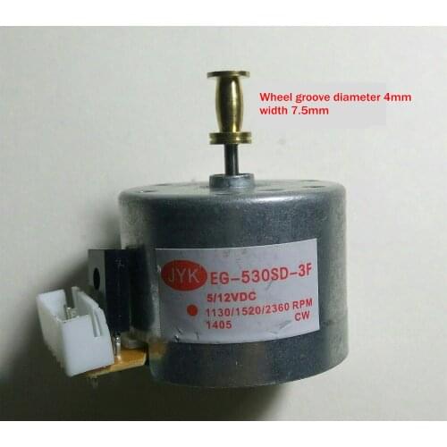 Vinyl record player DC Motor EG-530-SD-3F For Phonograph 3-Speed 5/12VDC 1130/1520/2360 RPM CW