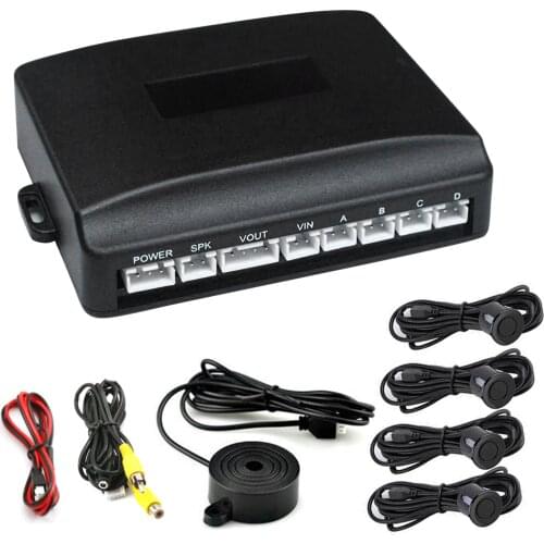 Skyshadow Dual Core CPU Car Video Parking Sensor Reverse Backup Radar Assistance, Auto Parking Monitor Digital Display bibibi