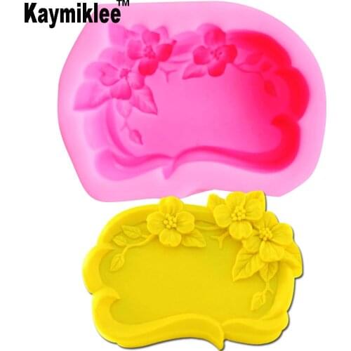 Kaymiklee S095 Flower Shaped Craft Art Silicone Soap mold Craft Molds DIY Handmade Candle Moulds