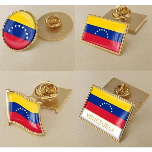 Coat of Arms of Venezuela/Venezuelan Flag National Emblem Brooch/Badges/Lapel Pins