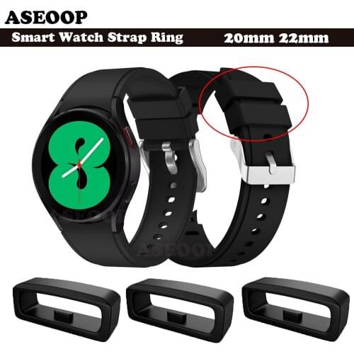 Rubber Fastener Rings For Samsung Galaxy Watch4 40 44 Classic 46 42mm Gear S3 20 22mm Security Loop Replacement Rings smart Ring