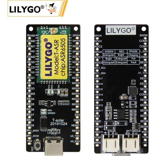 LILYGO® TTGO T-Solar 433/868/915MHz Solar Power Development Board STM8L152 CPU SX1262 Lora With Antenna