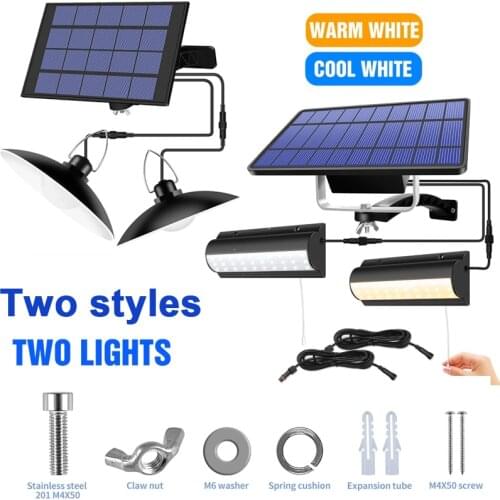 New Style Porch Light Solar Chandelier With Switch And 3m Cable For Outdoor Waterproof Balcony Outdoor Indoor Switch Solar Light