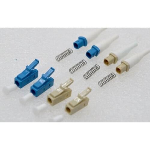 1000set New LC/ PC 0.9 Single-Mode Multimode Fiber Optical Fast Connector Parts Jumper Connector Accessories Special Wholesale