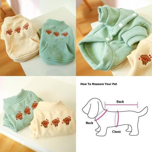 Pet Clothes Winter Dog Hoodies Coat Outfit Cat Yorkies Yorkshire Terrier Pomeranian Shih Tzu Maltese Poodle Bichon Clothing 2022