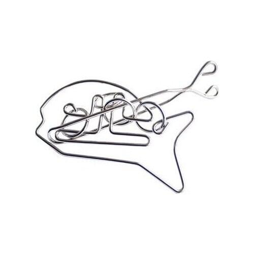 Fish-shaped Metal Wire Puzzle Traditional Educational Puzzles Game Toys for Kids Adults