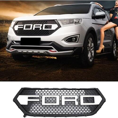 Applicable To For Ford Edge Grille Front Plastic Radiator Shell Shield Body Kit Decoration Modification Air Vent 2015-2018