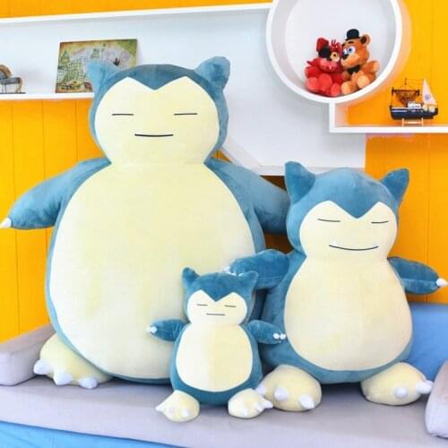 20/30/50cm Snorlax Plush Toys Cushion Stuffed animal Lovely Super Soft Anime Plush Dolls pillow Gift For Kids