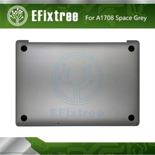 Full New Space Gray Grey A1708 Lower Case For Macbook Pro 13'' A1708 Bottom Back Cover Lower Battery Cover Housing 2016 Mid 2017