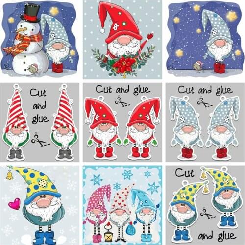 Christmas Gift 5D Diy Diamond Painting Cartoon Childrens Cross Stitch Embroidery Animals Mosaic Home Decor Picture Rhinestones