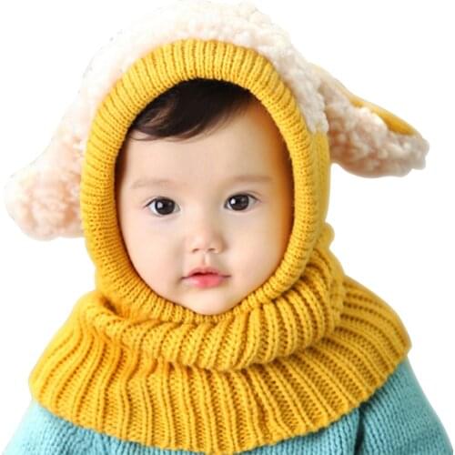 Hot Selling Children Baby Sweater Hat Warm Knitting Cap Lovely Comfortable for Winter Outdoor