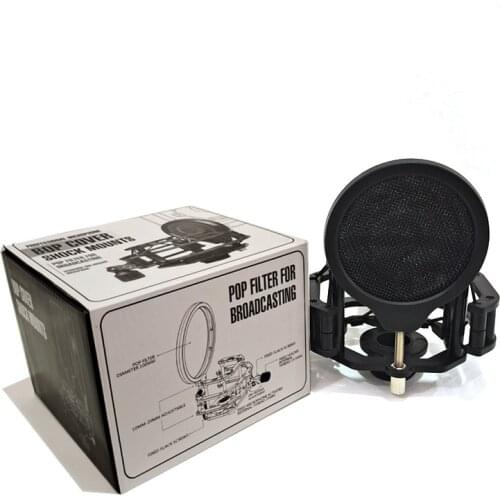 Levitt Microphone Shockproof Bracket Square Microphone K Song Shockproof Frame Live Game Blowout Cover