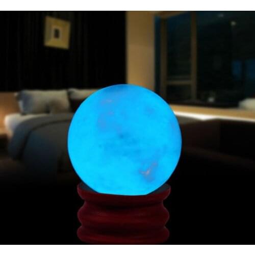 3.5cm Bright Natural Sitting Room Place Decorate Fluorite Pearl Luminous Stone Luminous Ball Stone Ornaments Photo Props JU0063