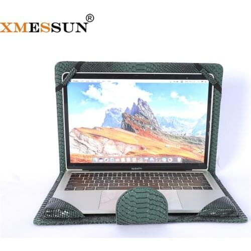 XMESSUN Customized Laptop Sleeves Bag for Macbook 13.3" Travel Computer Pouch Snake Green Unisex Protective Sleeve Cover for Mac