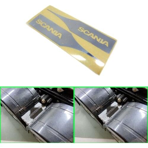 Rear Wheel Mudguard Connector Decoration Sticker for 1/14 Tamiya RC Truck Trailer tipper Scania MAN Benz Actros Volvo Car