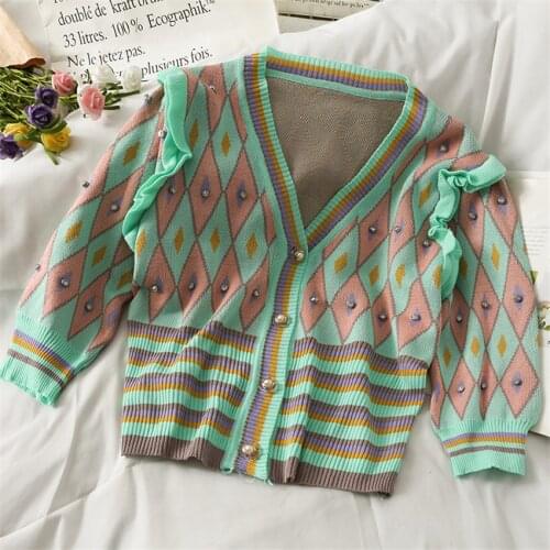 2021 Spring Summer Thin Knitted T Shirt Women Diamond Designer Brand T Shirt Female Knit Plaid Cardigan Mujer Cropped