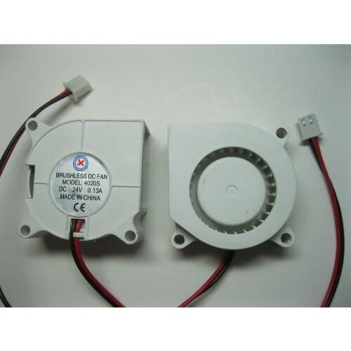 1 pcs Brushless DC Cooling Blower Fan 4020S 24V 2pin White Color