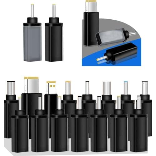 100W 5A PD decoy adapter usb TYPE-C to DC 5525 5521 4350 7450 fast charge adapter plug PC notebook power charging 45w 65w 90W