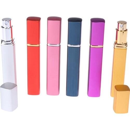 12Ml Perfume Atomizer Empty Bottle Metal Case Aluminum Nozzle Spray Refillable Bottles Portable Travel Cosmetic Container