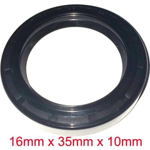 16mm x 35mm x 10mm NBR Nitrile Rubber Double Lip Oil Resistant Seal