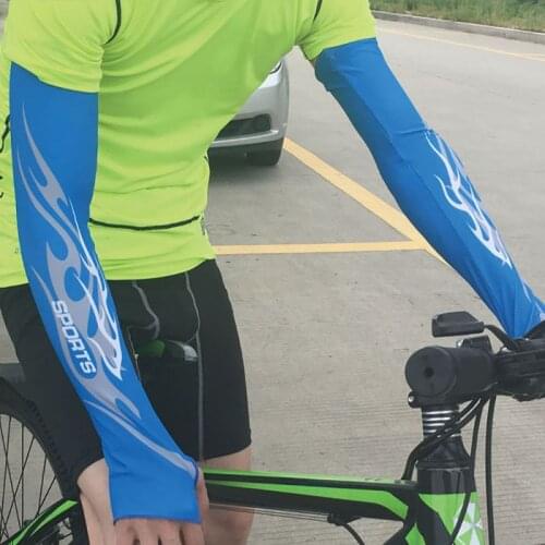 2Pcs Cycling Sunscreen UV Arm Sleeves Breathable Mens Womens Bicycle Arm Warmers Cover Bicycle Cycling Cuffs Para
