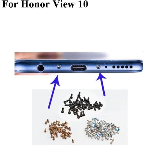 2PCS For Huawei Honor View 10 Buttom Dock Screws Housing Screw nail tack Replacement PartsMobile Phones Honor View10