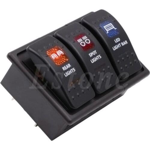 3 Rocker Switch Clip Panel Assembly Patrol Holder Housing For ARB Carling Type