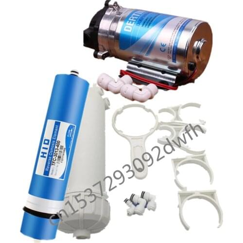 400 gpd booster pump water filter cartridge 3013-400 RO membrane water filter housing 1/4 filter reverse osmosis system