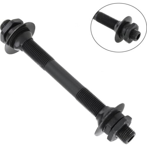 Black Metal Bicycle Hollow Front Axle Supporting Change to Quick Release Axle Bicycle Accessor