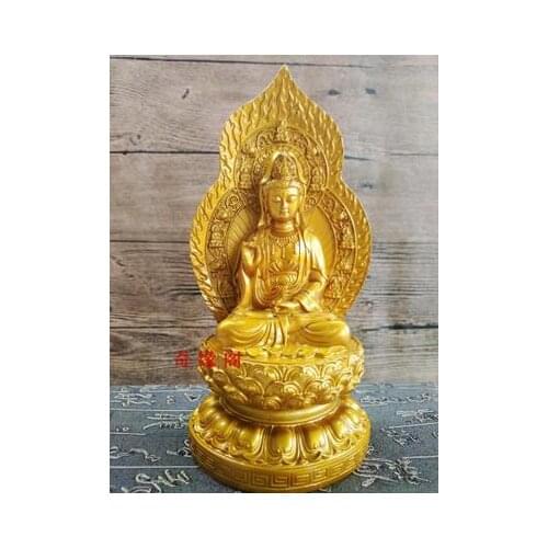 Kaiguang guanyin bodhisattva statue worship the ground Buddha piece of shi yamuni living room decoration crafts statue home