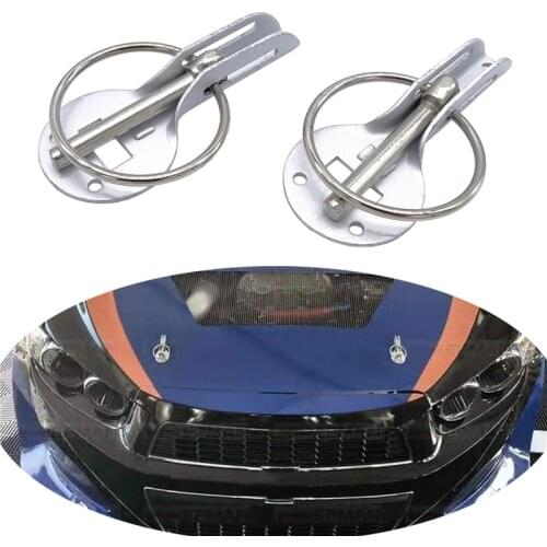 Universal Aluminum Alloy Mount Hood Pin Bonnet Lock Kit Car Styling Tunning Lock Kit Down Hood Lock Latch Pins Cars Accessaries