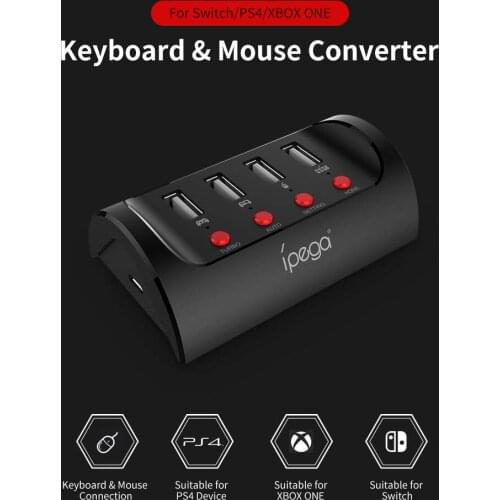 IPega PG 9133 Mouse and Keyboard Converter Adapter Gaming Controller For Switch PS4 Keyboard Mouse Converter with power saving