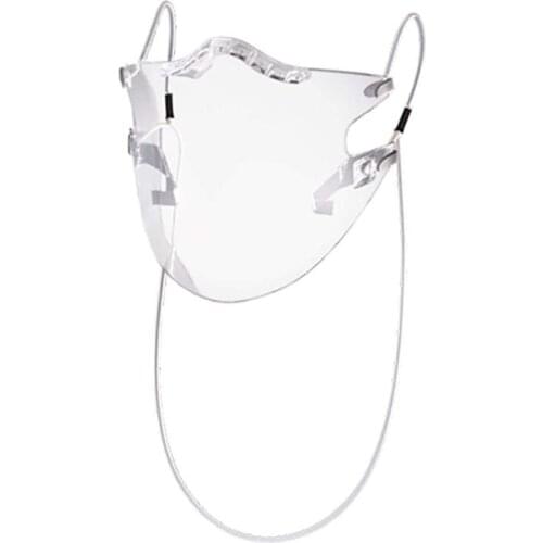 Protective Mask With Lanyard Anti-fog Splash Reusable Plastic Face Shield Splatter Screen Protector Mouth Cover Kitchen Tools