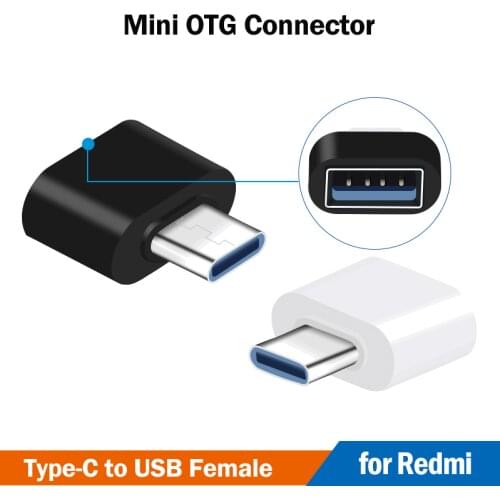 2Pcs Type C OTG Adapter for Xiaomi Redmi Note 9S 8T 7 8 9 Pro Max Redmi 8 8A 9 10X K20 K30 Pro 5G Adaptor USB C OTG Connector