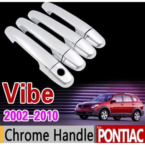 For Pontiac Vibe 2002 - 2010 for Toyota Voltz Chrome Handle Cover Trim Set 2003 2005 2007 2009 Accessories Stickers Car Styling